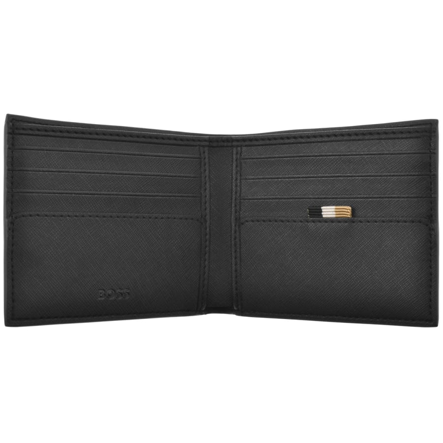 ◎FELLO◎ Cusco Flat Wallet_BLACK Elongated Zip-around Woven Continental Wallet Black